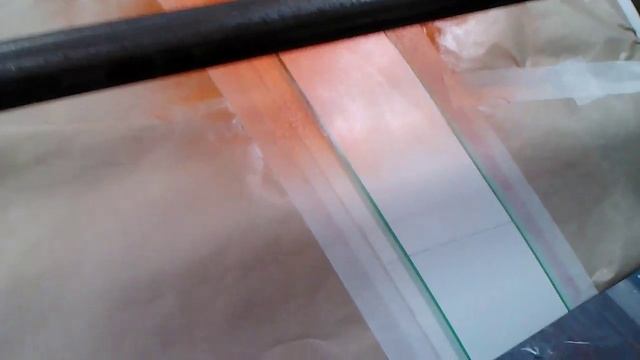 №241-Покраска  крыла и стабилизатора   оранжевым цветом ,1 слой.