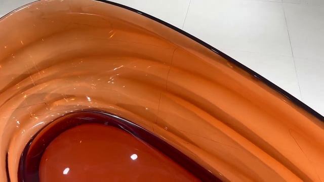 Ванна из полиэфирной смолы Abber Kristall AT9709Opal 170x88 см, отдельностоящая, коричневый