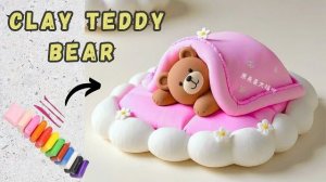 ДЕЛАЕМ МИЛОГО ПЛЮШЕВОГО МИШКУ ИЗ ВОЗДУШНОГО ПЛАСТИЛИНА! КАК СДЕЛАТЬ МИШКУ ТЕДДИ? ЛЕГКО! РЕАКЦИЯ