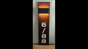 Табличка с номером дома с подсветкой