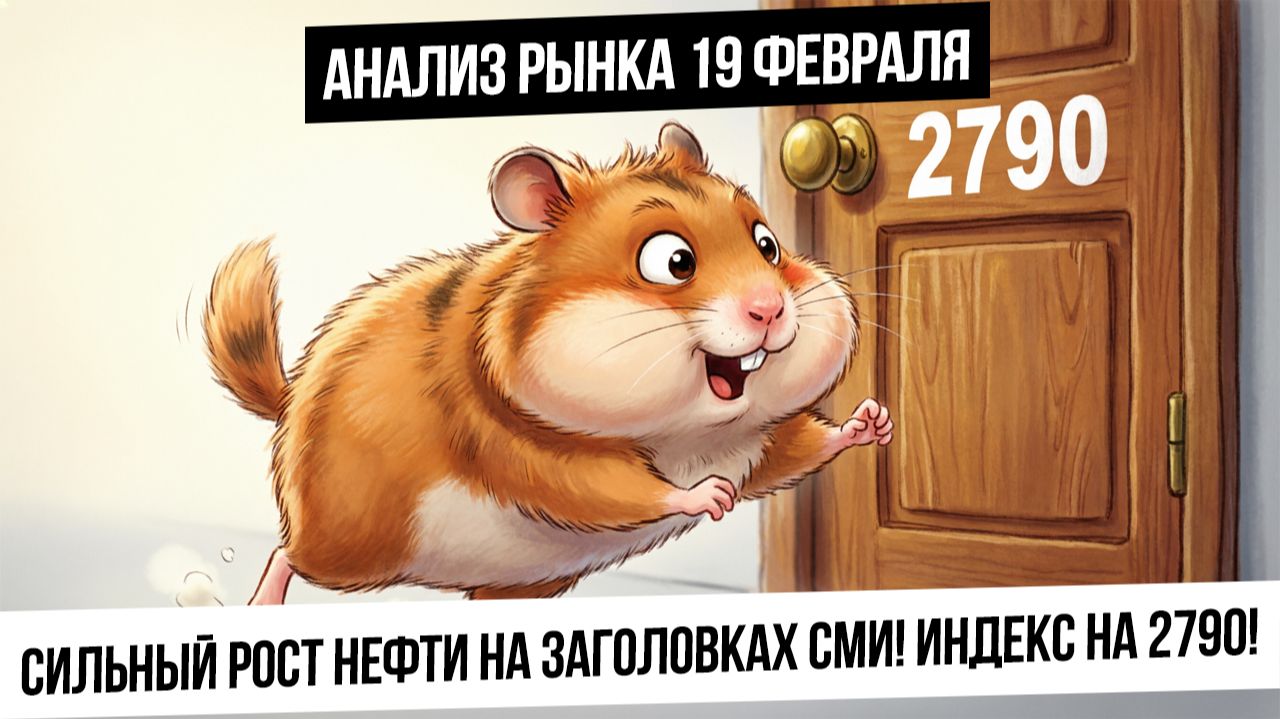 Анализ рынка 19 февраля. Мощный рост нефти! Индекс пришел на 2790! Будет откат? Что с рублем? смотреть онлайн