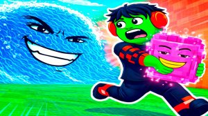 ЛЮБОВЬ СПАСЁТ БРЕЙНРОТОВ от ЦУНАМИ в РОБЛОКС САМЫЙ РОМАНТИЧЕСКИЙ ЛАКИ БЛОК ЗОМБАК ROBLOX