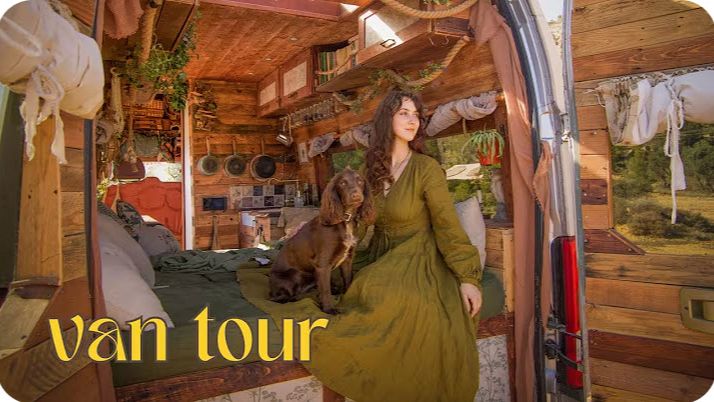 VAN TOUR | Уютный коттедж на колесах |Переделка в стиле кантри для постоянного проживания в автодоме