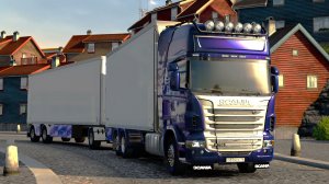 556 / ЕTS2 1.57 / SCANIA  R730 / Шотландия - Фареры - Исландия.