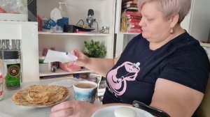 Готовлю блины и конечно завтрак с блинами🤣🤣👍🌹🌹🌹
