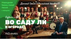 [Во саду ли в огороде] - Трамп в русской деревне -  heavy metal с юмором [ИИ]