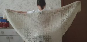 СП "Пошалим" // Шаль из козьего пуха // ФЕВРАЛЬ