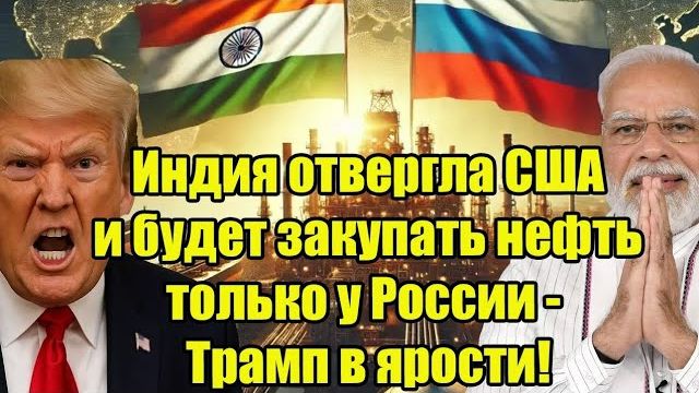 Индия отвернулась от США: эксклюзивный нефтяной союз с Россией взбесил Трампа! смотреть онлайн