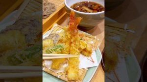 гречневая лапша соба с темпурой. Япония