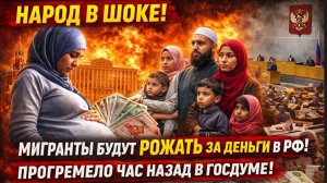 ⚡️ Россия в Шоке! Срочно! В Госдуме Прогремело Заявление О Мигрантах