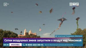 Сотни воздушных змеев запустили в воздух над Мексикой