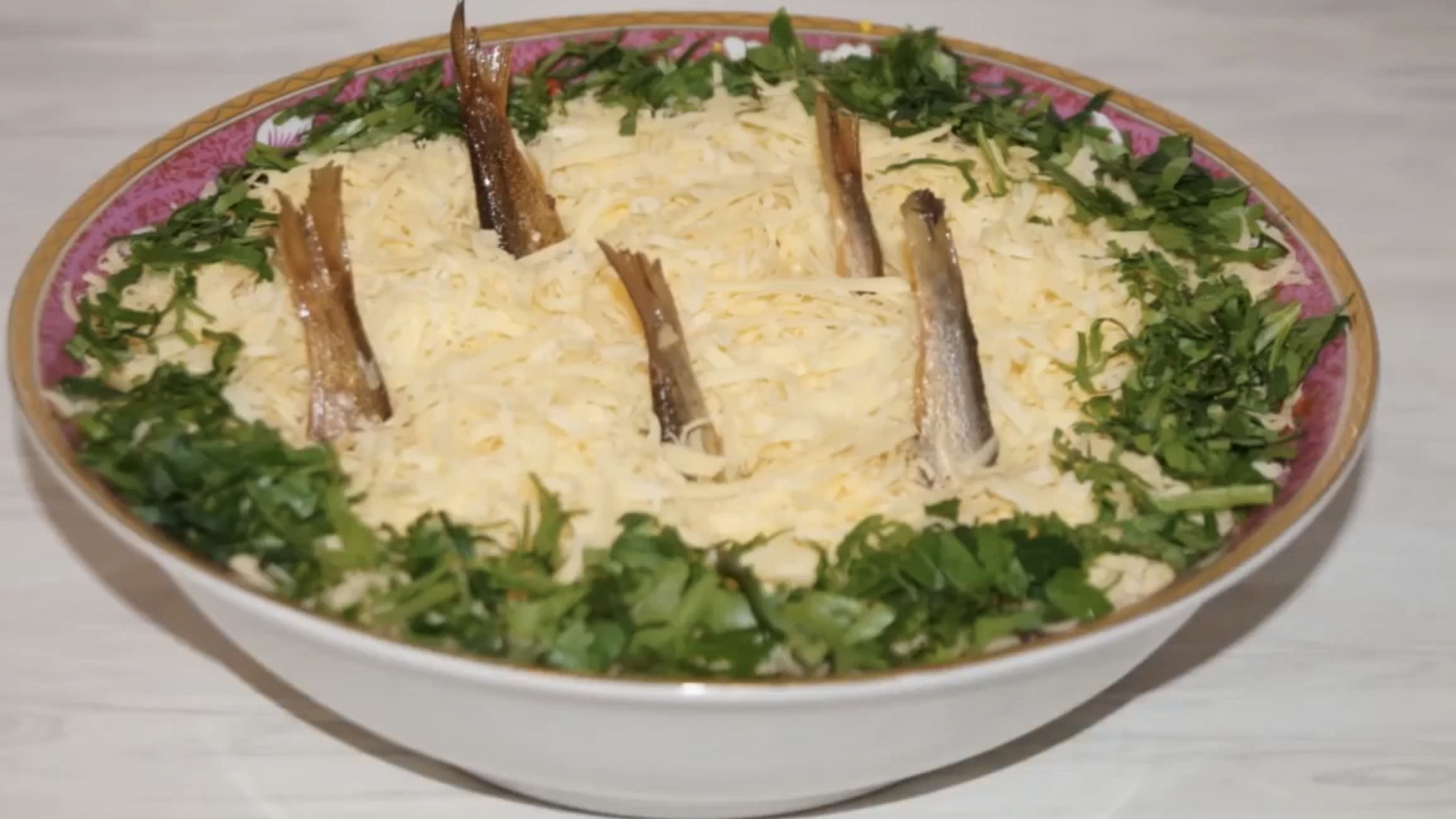 Салат рыбки в пруду. Вкусный рецепт! смотреть онлайн