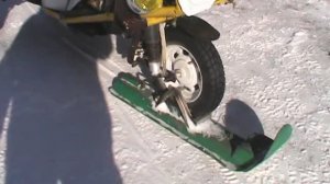 Самодельный трицикл БИНЧ-4 Муравей, лыжные гонки. ч.2.