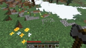 Первый день выживания в гористой местности в майнкрафт