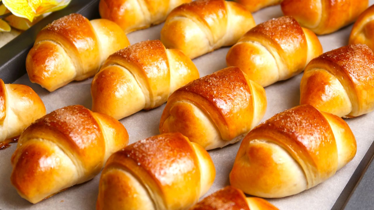 Рогалики с Яблоками! Идеальное тесто, всегда получается! Выпечка смотреть онлайн