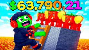 ПОЛ ЭТО ЛАВА! КАК ЗАПРЫГНУТЬ на САМУЮ ВЫСОКУЮ БАШНЮ? СПАСАЕМ БРЕЙНРОТОВ в РОБЛОКС ЗОМБАК ROBLOX