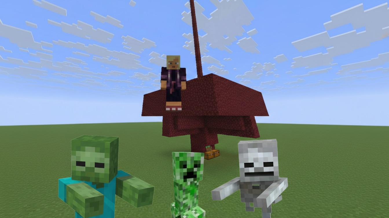 Строю автоматическую ферму мобов! смотреть онлайн