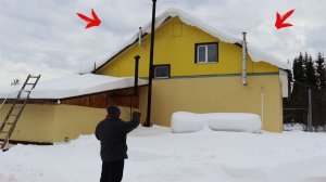 Осторожно! Потепление и Сход Огромного Снега Может Навредить Дому!