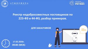 Реестр недобросовестных поставщиков по 223-ФЗ и 44-ФЗ разбор примеров
