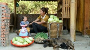 Мама поневоле. Дуонг. Собираю капусту и зеленый лук, чтобы продать их на рынке. Серия 55