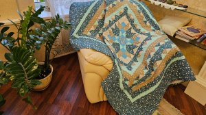 Красивое ЛОСКУТНОЕ одеяло -ПЭЧВОРК