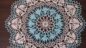 САЛФЕТКА "НЕЗАБУДКИ" . ЧАСТЬ 2