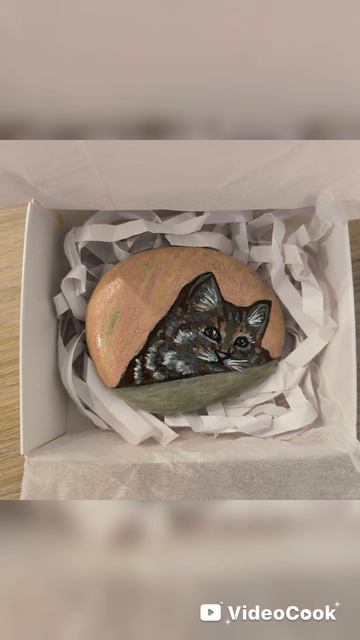 Котик на морском камне на Ярмарке Мастеров арт. 56400148