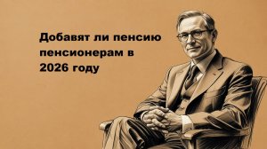 Добавят ли пенсию пенсионерам в 2026 году
