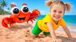 Учим право и лево на пляже — прячемся от крабов