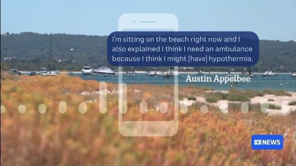 The rescue in the ocean. Austin Appelbee - the 13 year old hero.