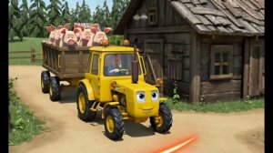 Жёлтый трактор Весёлая песенка для детей
