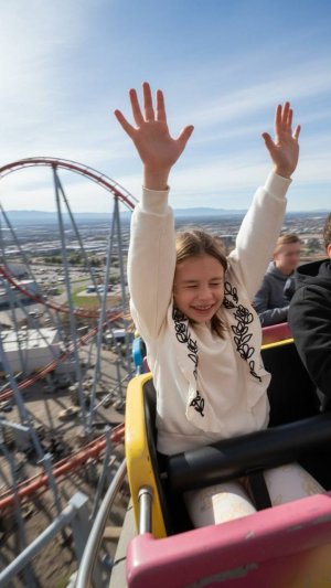 на самых страшных аттракционах