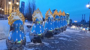 Прогулки по Москве. Неожиданная вечерняя прогулка от высотки до высотки. Пресня.