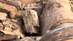 Строительство, дробление щебёнки