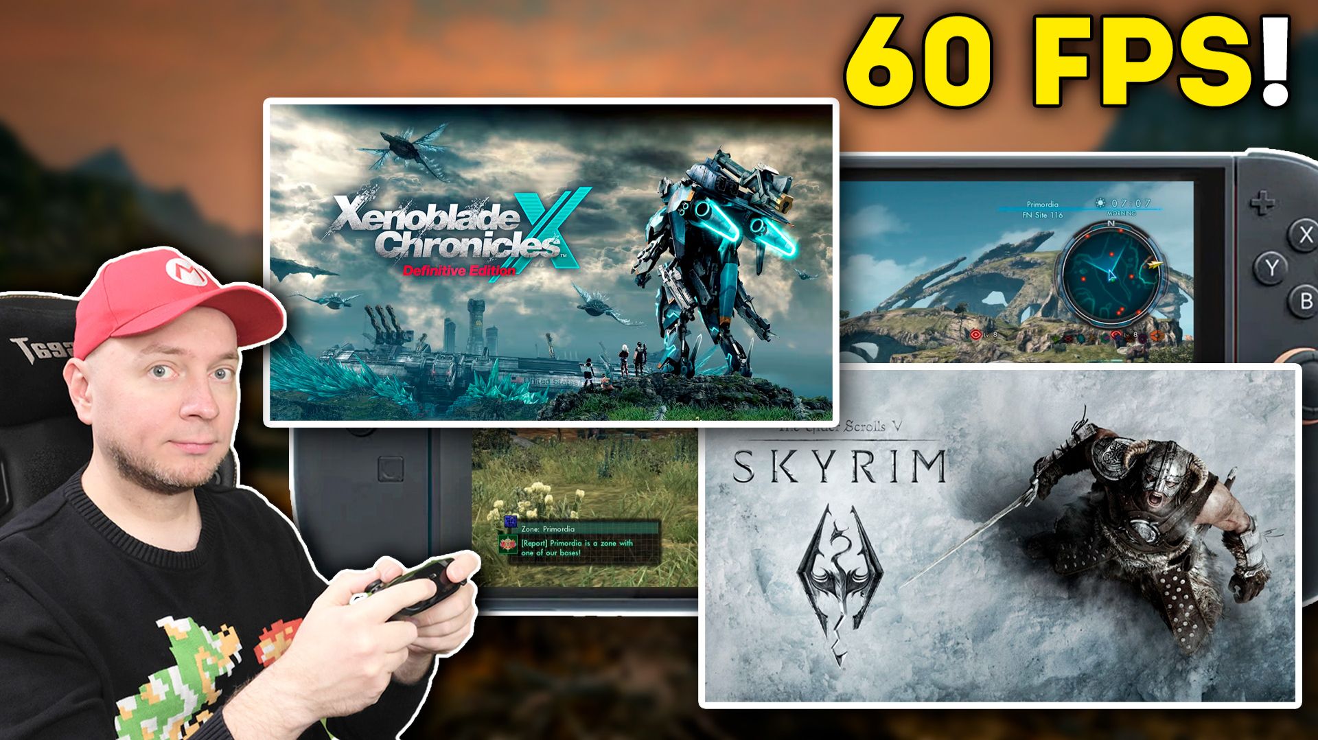 Обновили для Switch 2! 60 FPS в Xenoblade Chronicles X и Skyrim [стрим] смотреть онлайн