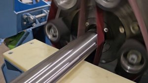 Шлифовка овальной трубы, испытание на станке ЛПШ-50