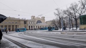 Балтийский вокзал. Остановка 205 маршрута