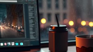 Успокаивающий 24-часовой плейлист джазовой музыки и звуки дождя для работы