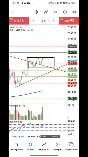Золото Форекс на 20.02.2026 смотреть онлайн