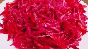 Маринованная капуста со свеклой Кремлевская хряпа. Любовь Л.И. Брежнева.