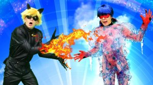 ЭЛЬЗА ЗАМОРОЗИЛА ЛЕДИ БАГ! ❄️😱 Супер Кот ИСПОЛЬЗУЕТ ОГОНЬ, чтобы её спасти! 🔥⚡