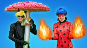 ГЕРОИ ЧУТЬ НЕ СЪЕЛИ МУХОМОРЫ! 🍄😱 Леди Баг и Супер Кот против злой куколки ЛОЛ!