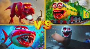 МУЛЬТИКИ БЕЗ ГРАНИЦ: МАКВИН‑ДИНОЗАВР против АКУЛЫ и МИНЬОНОВ‑ПОЕЗДА! 🦕🦈🚂