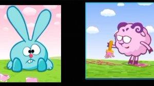 Смешарики. первая серия ( скамейка ) все грехи и ляпы.