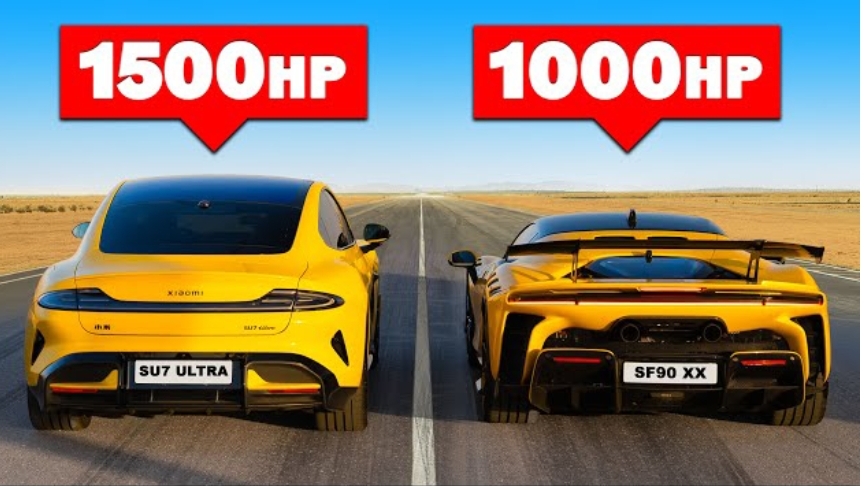 Xiaomi SU7 и Ferrari S90 сможет ли электрокар обогнать легенду? смотреть онлайн