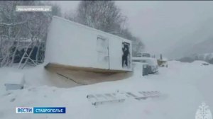 Снежные лавины неожиданно сошли в поселке Архыз и Приэльбрусье