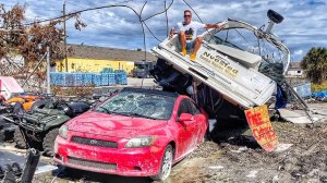 Брошенные тачки на улицах после торнадо. Как купить утопленный автомобиль и не попасть!