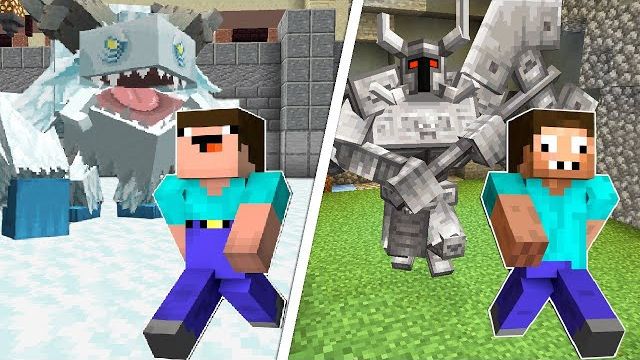 НУБ И ПРО ИССЛЕДУЮТ НОВЫЕ ПЛАНЕТЫ С МОНСТРАМИ В МАЙНКРАФТ ! НУБИК И ТРОЛЛИНГ В MINECRAFT смотреть онлайн