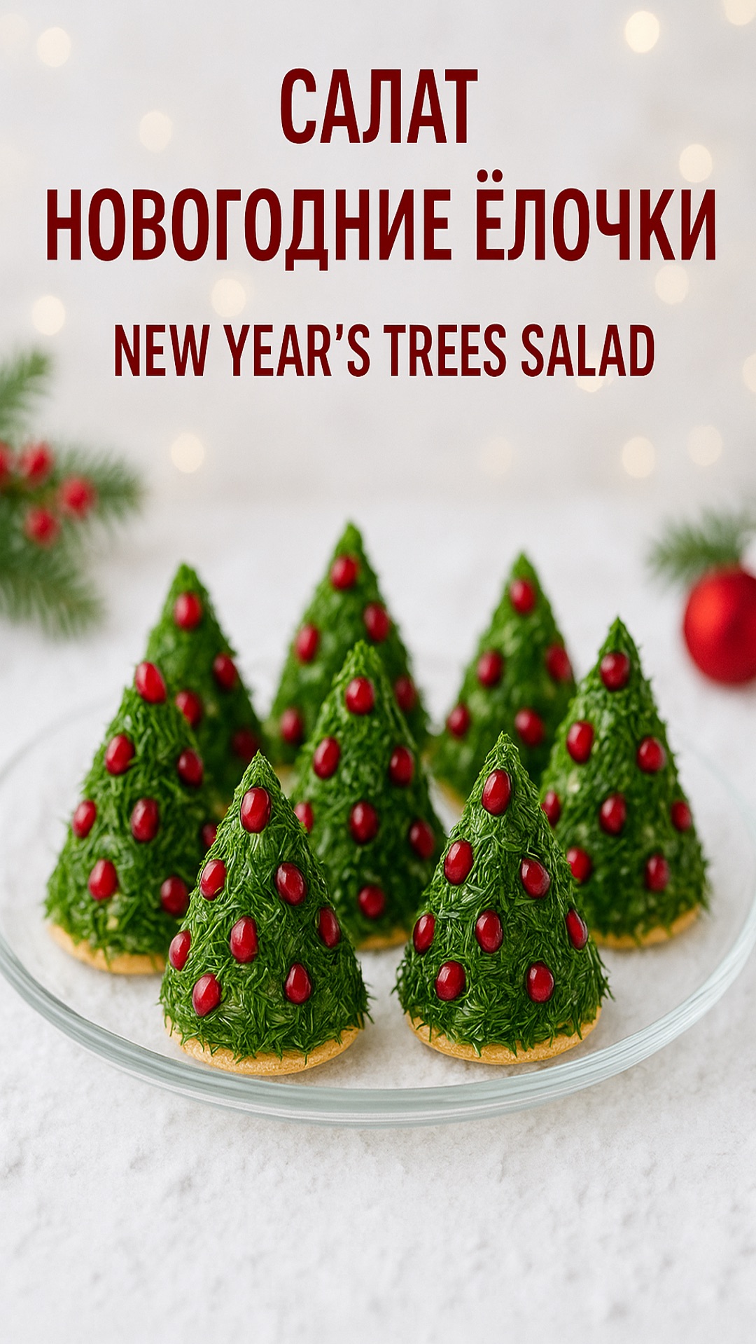 Салат «Новогодние ёлочки»