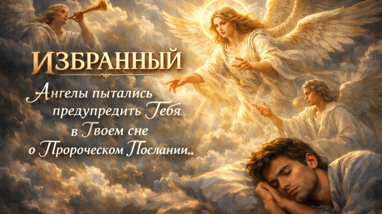 ИЗБРАННЫЙ 😇 АНГЕЛЫ ПРЕДУПРЕДИЛИ ТЕБЯ ВО СНЕ — ПРОРОЧЕСКОЕ ПОСЛАНИЕ